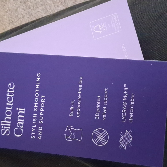 NWT Honeylove White Shapewear Cami, Padded, Medium. 3D Printed Velvet Support. - Picture 8 of 8